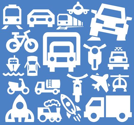 transport iconsのイラスト素材