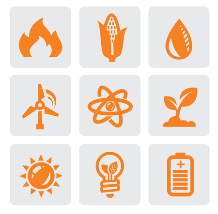 ecology energy iconのイラスト素材