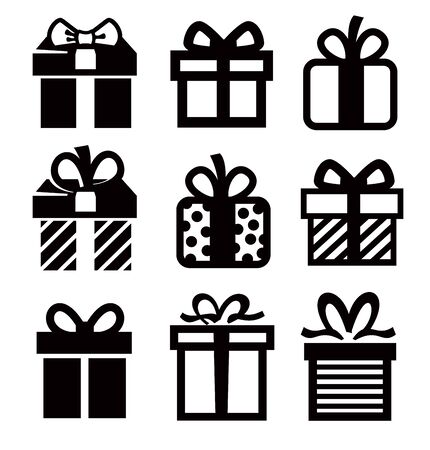 gift iconのイラスト素材