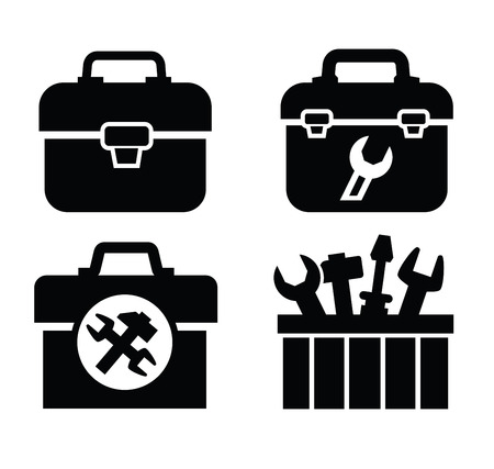 toolbox with toolsのイラスト素材