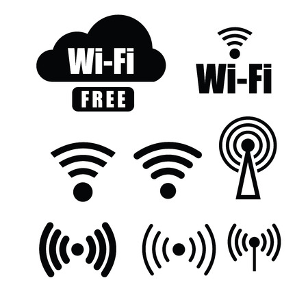 technology wi fiのイラスト素材
