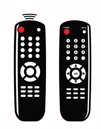 Remote control iconsのイラスト素材