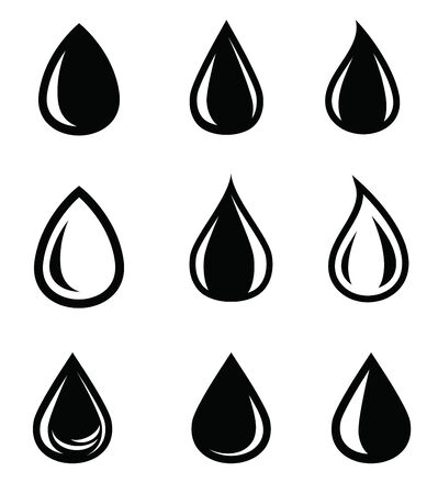 drop iconsのイラスト素材