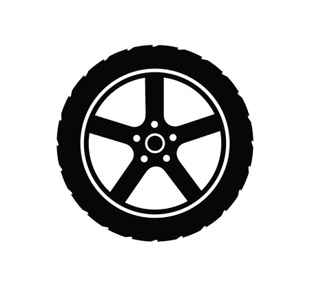 tire and wheelのイラスト素材