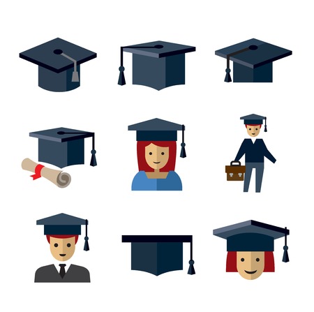 education iconsのイラスト素材