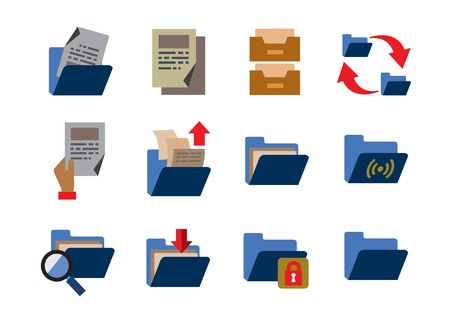 folder iconsのイラスト素材