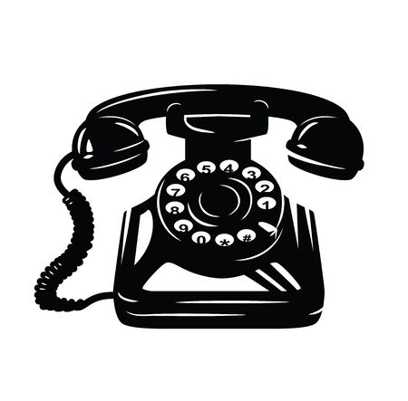 telephone icon vectorのイラスト素材
