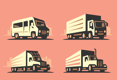 emblem transportation silhouetteのイラスト素材