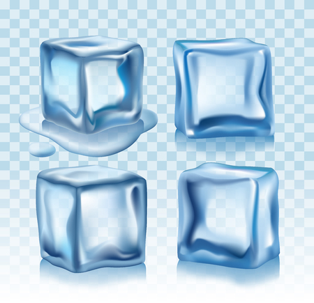 Ice cubes vectorのイラスト素材