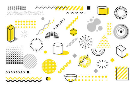 Art vector geometric abstract background with line flat, minimalist style.