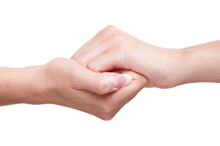 strong coupling of handsの写真素材