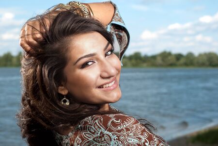 beautiful young womenの写真素材