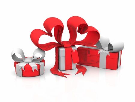 gift boxesの写真素材