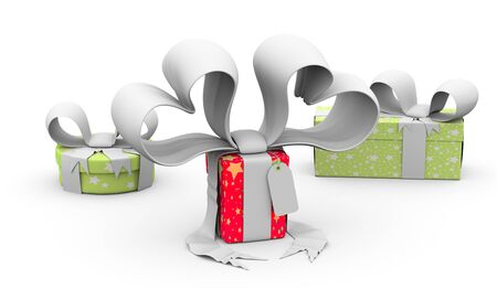 gift boxesの写真素材