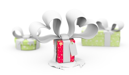 gift boxesの写真素材