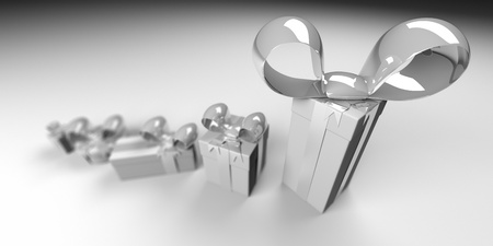 gift boxesの写真素材