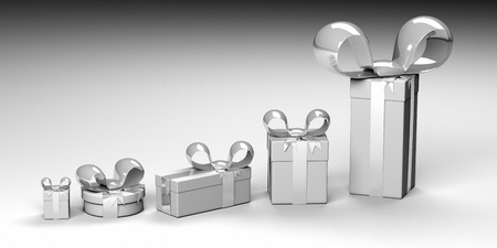 gift boxesの写真素材