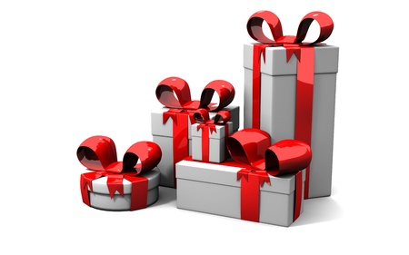 gift boxesの写真素材