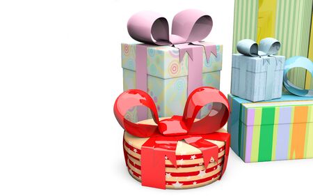 gift boxesの写真素材