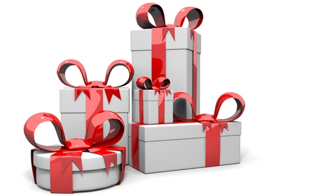 gift boxesの写真素材