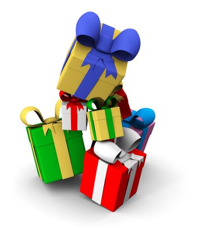 gift boxesの写真素材