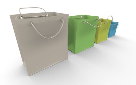  shopping bagの写真素材