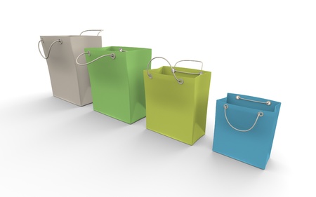 shopping bagの写真素材