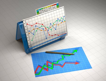 business finance chart, diagram, bar, graphicの写真素材