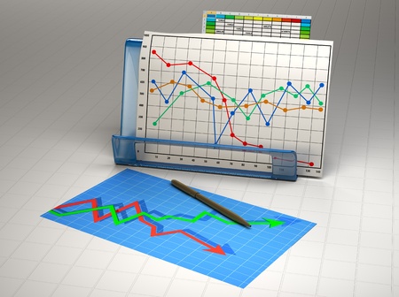 business finance chart, diagram, bar, graphicの写真素材
