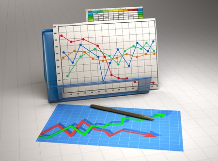 business finance chart, diagram, bar, graphicの写真素材