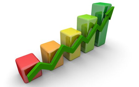 business finance chart, diagram, bar, graphicの写真素材