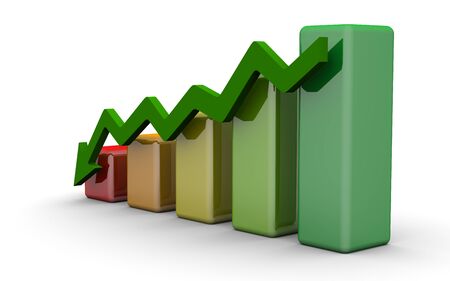 business finance chart, diagram, bar, graphicの写真素材