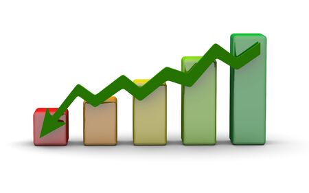business finance chart, diagram, bar, graphicの写真素材