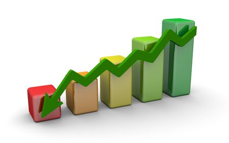 business finance chart, diagram, bar, graphicの写真素材