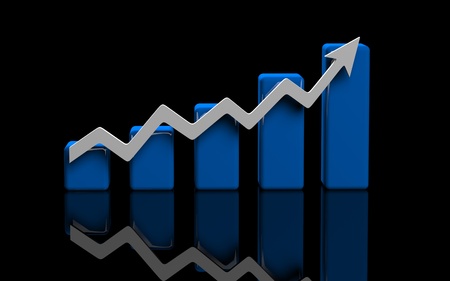 business finance chart, diagram, bar, graphicの写真素材
