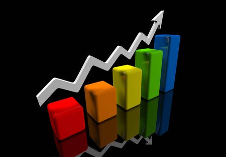 business finance chart, diagram, bar, graphicの写真素材