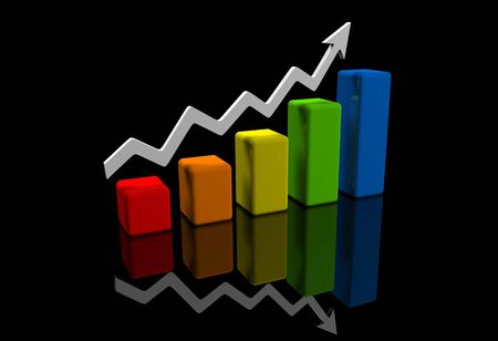business finance chart, diagram, bar, graphicの写真素材