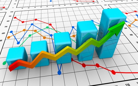 business finance chart, diagram, bar, graphicの写真素材