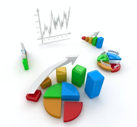 business finance chart, diagram, bar, graphicの写真素材