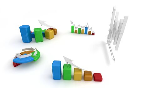 business finance chart, diagram, bar, graphicの写真素材