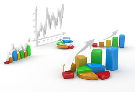 business finance chart, diagram, bar, graphicの写真素材