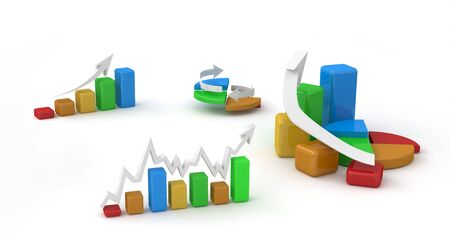 business finance chart, diagram, bar, graphicの写真素材