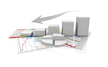 business finance chart, diagram, bar, graphicの写真素材