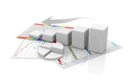 business finance chart, diagram, bar, graphicの写真素材