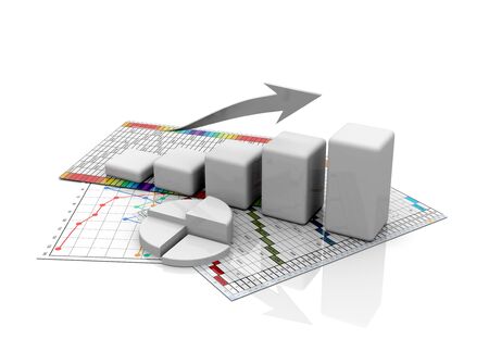 business finance chart, diagram, bar, graphicの写真素材