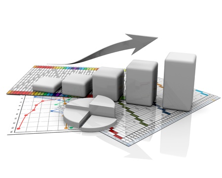 business finance chart, diagram, bar, graphicの写真素材