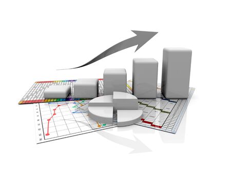 business finance chart, diagram, bar, graphicの写真素材