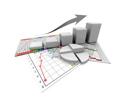 business finance chart, diagram, bar, graphicの写真素材