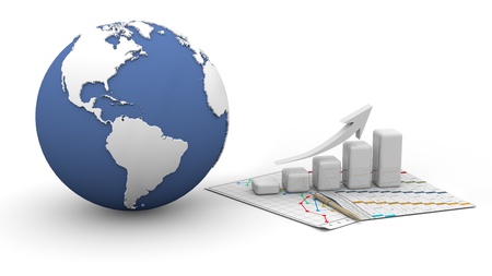 business finance chart, diagram, bar, graphicの写真素材