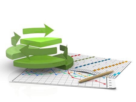 business finance chart, diagram, bar, graphicの写真素材